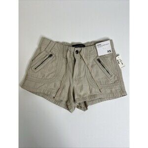 Aeropostale Low Rise Cargo Shorts Beige Women’s XS Casual Y2K